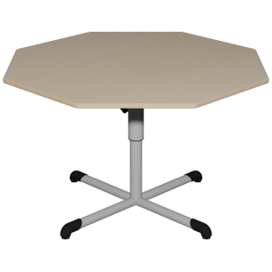 Table BANDANA HR plateau ép.21 mm MDF stratifié piètement central époxy - octogonale 120 cm - T4 à T6