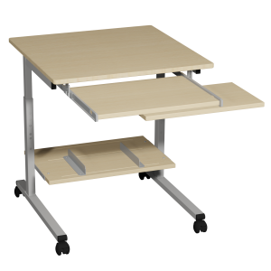 Table BUSS plateau ép.19 mm mélaminé chant ABS piètement époxy - 70x70cm - T4 à T7