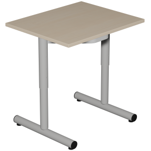 Table PETITE FRIMOUSSE HR plateau mélaminé chant ABS pièt. Époxy - 60x50 cm - T1 à T4