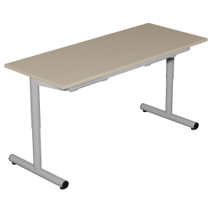Table PETITE FRIMOUSSE HR plateau mélaminé chant ABS pièt. époxy avec tiroir - 120x50 cm - T1 à T4