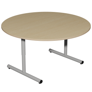 Table PETITE FRIMOUSSE HR plateau stratifié MDF chant bois pièt. époxy - D120 cm - T1 à T4