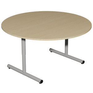 Table PETITE FRIMOUSSE HR plateau mélaminé chant ABS pièt. époxy - D120 cm - T1 à T4