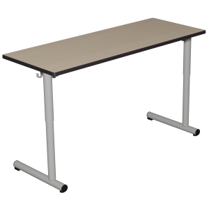 Table TAGE HR plateau ép.21 mm stratifié chant polyuréthane piètement époxy - 130x50 cm - T3 à T6