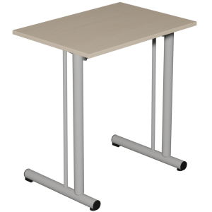 Table TAGE renforcée plateau ép.19 mm mélaminé chant ABS piètement époxy - 70x50 cm - T6