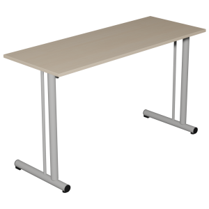 Table TAGE renforcée plateau ép.19 mm mélaminé chant ABS piètement époxy - 130x50 cm - T6