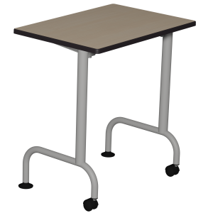 Table LEM plateau ép.21 mm stratifié chant polyuréthane piètement époxy - 70x50 cm - T6