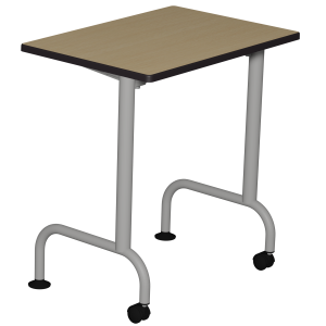 Table LEM plateau ép.21 mm stratifié chant polyuréthane piètement époxy - 70x50 cm - T6