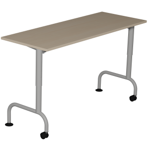 Table LEM HR plateau ép.19 mm mélaminé chant ABS piètement époxy - 130x50 cm - T3 à T6