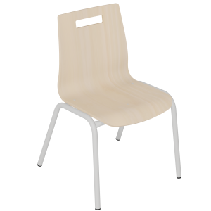 Chaise NÉMO II coque C1 Classic bois Blueprotech® piètement époxy - T4