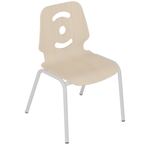 Chaise NÉMO II coque C13 Happy bois Blueprotech® piètement époxy - T4