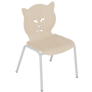 Chaise NÉMO II coque Y1 Nala bois Blueprotech® piètement époxy - T4