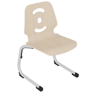 Chaise SWEET II coque C13 Happy bois Blueprotech® piètement époxy - T4