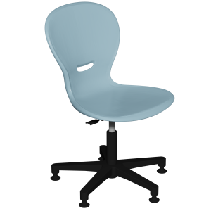Siège HAVA HR coque polypropylène piètement polyamide - H39 à 55 cm