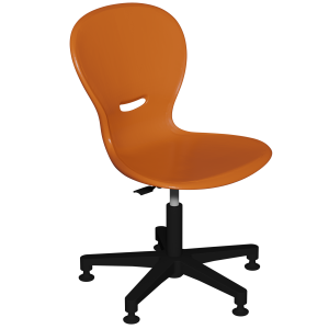 Siège HAVA HR coque polypropylène piètement polyamide - H39 à 55 cm