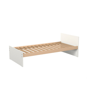 Lit TERRA mélaminé sommier à lattes rigides H34 cm - 80x190 cm