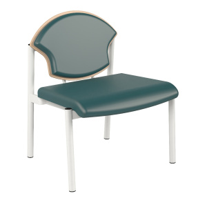 Chauffeuse 590 assise et dossier tissu enduit piètement époxy - L78xP70xH91 cm
