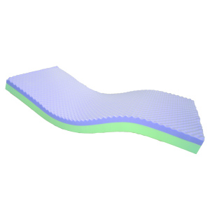 Matelas ép.15 cm mousse viscoélastique 50 kg/m3 housse polyuréthane/polyester - 90x200 cm
