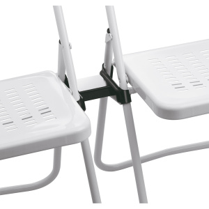 Pièce d'assemblage simple époxy pour chaise pliante TOURAINE - Noir RAL 9005