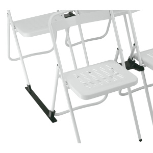 Barre d'espacement de rangées époxy pour chaise pliante TOURAINE - Noir RAL 9005