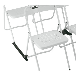 Barre d'espacement de rangées époxy pour chaise pliante TOURAINE - Noir RAL 9005