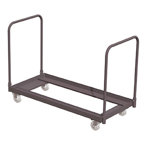 Chariot de transport pour 18 chaises pliantes - L127xP58xH89 cm - Noir RAL 9005
