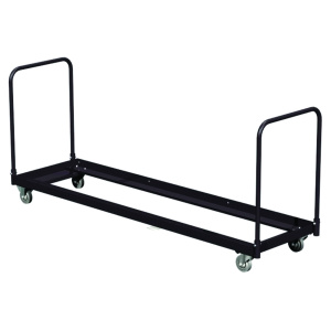 Chariot de transport pour 32 chaises pliantes - L207xP58xH89 cm - Noir RAL 9005