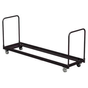 Chariot de transport pour 32 chaises pliantes - L207xP58xH89 cm - Noir RAL 9005