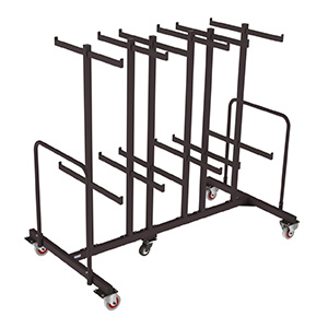 Chariot de transport pour 84 chaises PLICHAISE - L198xP90xH174 cm - Noir RAL 9005
