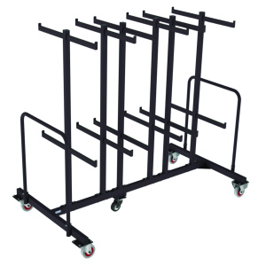 Chariot de transport pour 84 chaises PLICHAISE - L198xP90xH174 cm - Noir RAL 9005