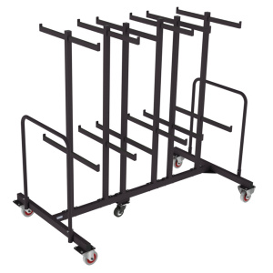 Chariot de transport pour 84 chaises PLICHAISE - L198xP90xH174 cm - Noir RAL 9005