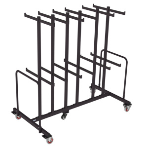Chariot de transport pour 84 chaises TOURAINE - L198xP90xH174 cm - Noir RAL 9005