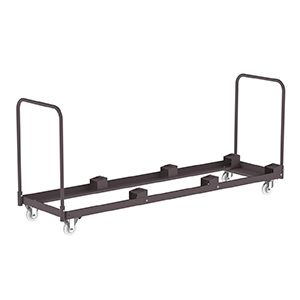 Chariot de transport pour 3 piles de 10 chaises empilées 530/540 - L208xP58xH89 cm - Noir RAL 9005