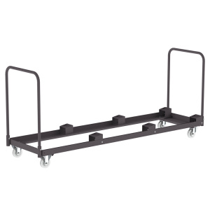 Chariot de transport pour 3 piles de 10 chaises empilées 530/540 - L208xP58xH89 cm - Noir RAL 9005