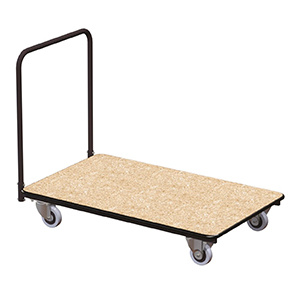 Chariot de transport pour tables pliantes jusqu'à 120x80 cm - L132xP80xH102 cm - Noir RAL 9005