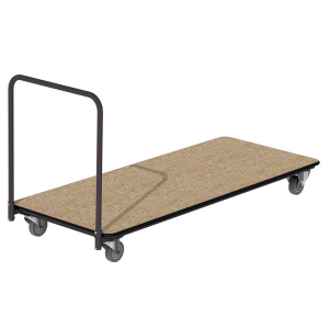 Chariot de transport pour tables pliantes jusqu'à 200x80 cm - L204xP80xH102 cm - Noir RAL 9005