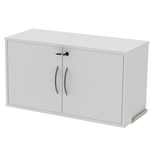 Rangement LINÉAL/NATUR 2 portes battantes mélaminé pour rayonnage L90 cm