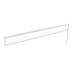Signalétique frontale LINÉAL ABS et plexiglas pour structure suivante L90 cm - Blanc