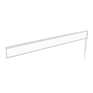 Signalétique frontale LINÉAL ABS et plexiglas pour structure suivante L90 cm - Blanc