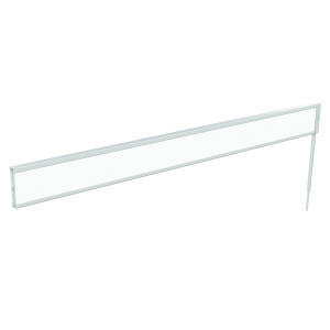 Signalétique frontale LINÉAL ABS et plexiglas pour structure suivante - L90 cm - Blanc