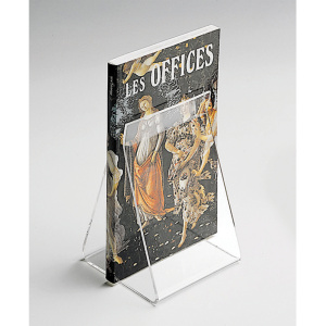 Pince présentoir plexiglas transparent - L11xP9,4xH15,5 cm