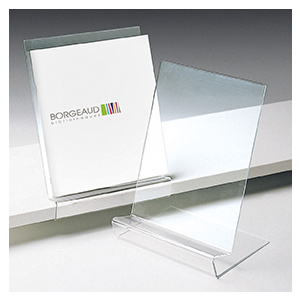 Support pour tablette plexiglas - L21xP15xH26,8 cm