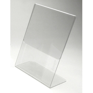 Présentoir à poser plexiglas - L21xP8,5xH27,6