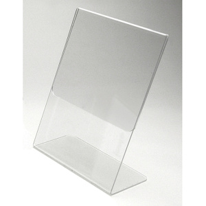 Présentoir à poser plexiglas - L21xP8,5xH27,6