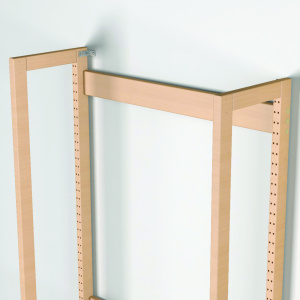 Kit fixation murale pour rayonnage simple face