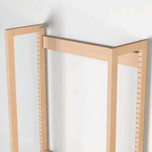 Kit fixation murale pour rayonnage simple face