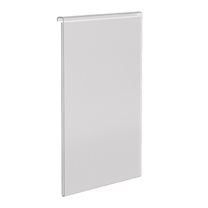 Signalétique latérale pour rainure PMMA - A4 - L22xP1,6xH31,3 cm