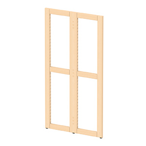 Échelle NATUR double face bois massif - H120 cm