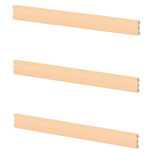Lot de 3 traverses bois massif pour échelle NATUR - L90 cm