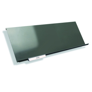 Porte-étiquette PVC bristol blanc pour tablette chant aile d'avion ou inclinée