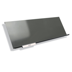 Porte-étiquette PVC bristol blanc pour tablette chant aile d'avion ou inclinée